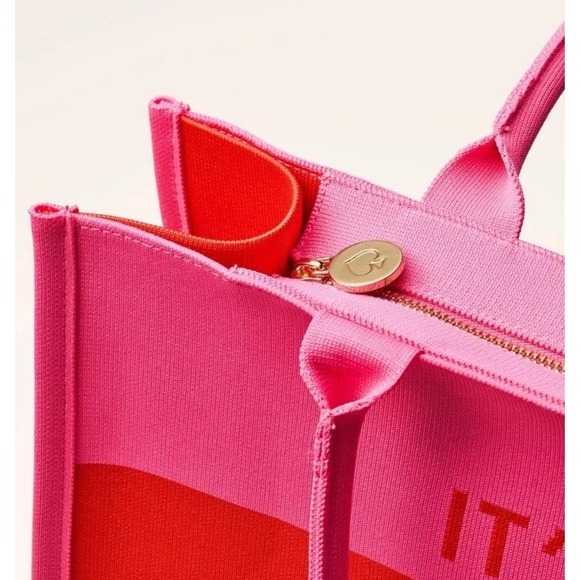 Colorblock Knit Tote - kate spade new york x Target Pink/Red "It's In The Bag" - Picture 4 of 6